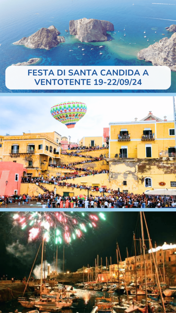 I momenti salienti della Meravigliosa Festa di santa candida a Ventotene in barca a vela