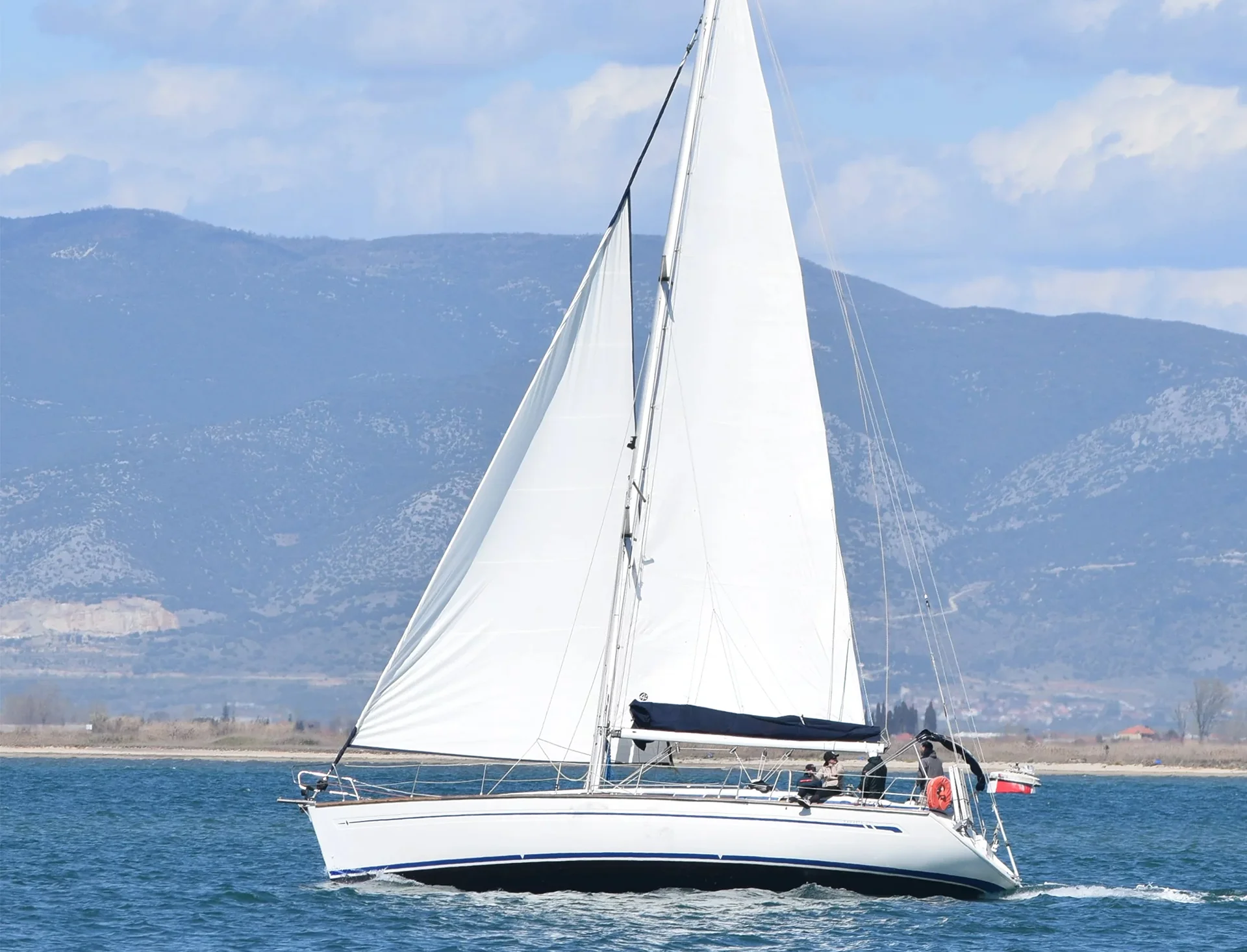 Bavaria 44 Le Pleiadi by Different Sailing under sail