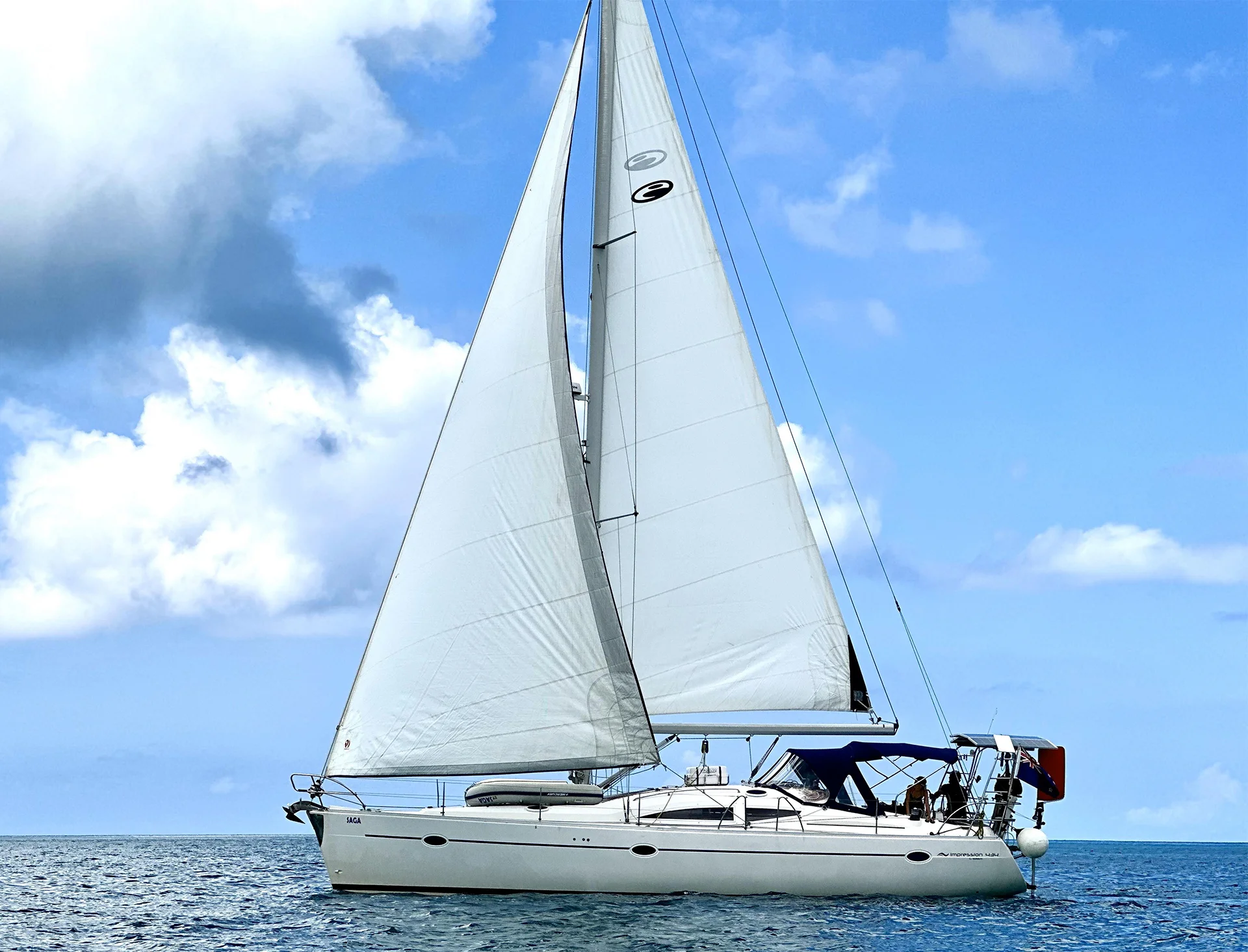Elan Impression 434 Sambosò by Different Sailing under sail